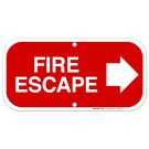 Fire Escape Sign, Fire Safety Sign, (SI-5859)