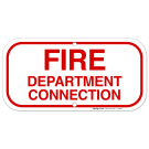Fire Department Connection Sign, Fire Safety Sign, (SI-5868)