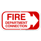 Fire Department Connection Sign, Fire Safety Sign, (SI-5874)