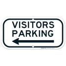 Visitors Left Side Parking Sign