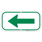 Left Side Green Arrow Sign