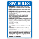Maryland Spa Rules Sign, Complies With State Of Maryland Pool Safety Code