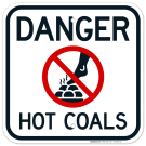 Hot Coals Sign