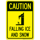 Caution Falling Ice And Snow Sign