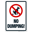 No Dumping Dog Poop Sign