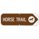 Horse Trail With Graphic Sign