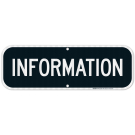 Information Black Background Sign