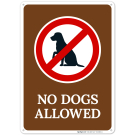 No Dogs Allowed With Dog Graphic Sign