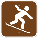 Snowboarding Graphic Only Sign