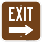 Exit With Right Arrow Symbol Sign