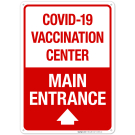 Covid-19 Vaccination Center Sign, Covid Vaccine Sign