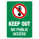 Keep Out No Public Access Sign