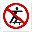 No Skateboarding Symbol Sign