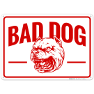 Bad Dog With Graphic Sign