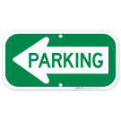 Parking Left Arrow Sign