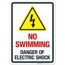 No Swimming Danger Of Electric Shock Sign