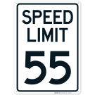 Speed Limit 55 Mph Sign
