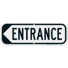 Entrance Left Arrow Sign
