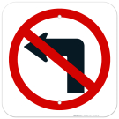 No Left Turn Sign