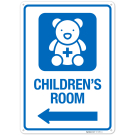 Children's Room With Graphic Left Arrow Sign