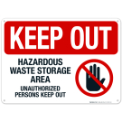 Hazardous Material Area Authorized Personnel Only Sign, (SI-7047)