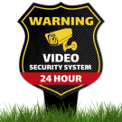 Warning Video Security System 24 Hour Sign