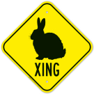 Bunny Crossing Sign