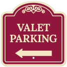 Valet Parking Left Arrow Décor Sign