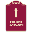 Church Entrance Up Arrow Décor Sign