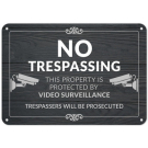 No Trespassing, This Property Is Protected By Video Surveillance Sign