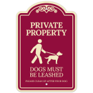 Private Property Décor Sign, (SI-73586)