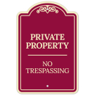 No Trespassing Décor Sign, (SI-73633)