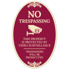 This Property Is Protected By Video Surveillance Trespassers Will Be Prosecuted Decor Sign