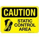 Static Control Area With Graphic OSHA Sign
