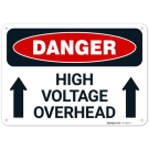 High Voltage Overhead OSHA Sign