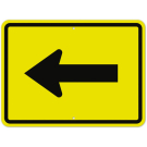MUTCD Advance Arrow With Left Arrow W16-5PL Sign