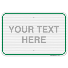 Personalized Custom Green Sign