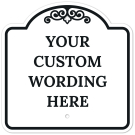 Custom Indoor/Outdoor Decorative Sign,Custom Personalized Black Border Sign