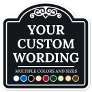 Custom Indoor/Outdoor Decorative Sign,Custom Personalized Black Background Sign