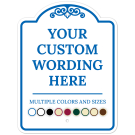 Custom Indoor/Outdoor Decorative Sign,Custom Personalized Blue Border Sign