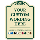 Custom Indoor/Outdoor Decorative Sign,Custom Personalized Green Border Sign