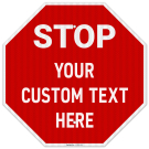 Custom Stop Signs, Personalise For Business, Outdoor Parking and Garage Sign