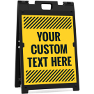 Custom Folding Floor Sign, Sandwich Board/A Frame Sign Kit With Two Panels Sign