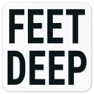 Feet Deep Vinyl Adhesive Pool Depth Marker,