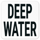 Deep Water Vinyl Adhesive Pool Depth Marker,