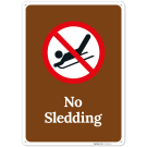 No Sledding Sign,