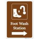 Foot Wash Station Sign,