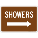 Showers With Right Arrow Sign,