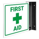 First Aid Projecting Sign, Double Sided, (SI-7691)