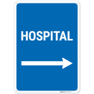 Hospital With Right Arrow Sign,